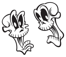Screaming skulls