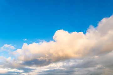 golden clouds after a rainstorm
