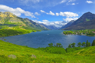 Waterton Lake, Waterton Lakes National Park is a national park located in the southwest corner of...