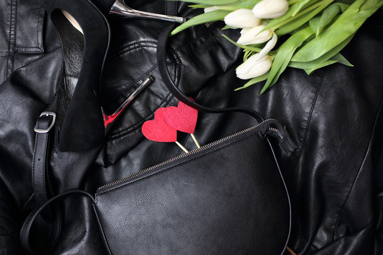 Miłość. Kobieca kompozycja w stylu  Instagram