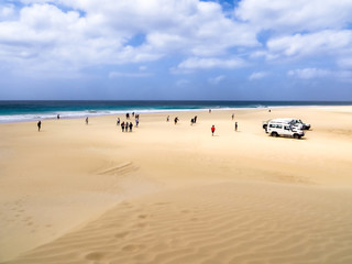 Ausblick auf Praia de Santa Monica, Boa Vista, Kapverden