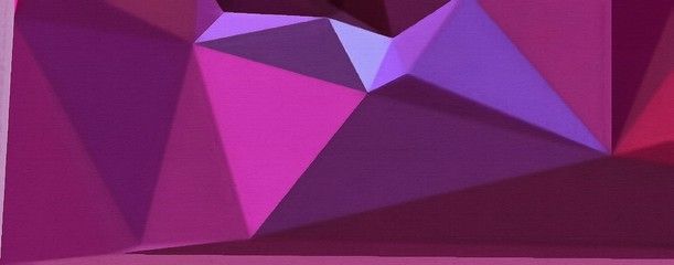 Abstract polygonal background. Geometric concept texture. Graphic low poly unusual pattern. Triangles design backdrop. Multicolor bright futuristic artwork. Macro crystal art. Painted on paper cover. 