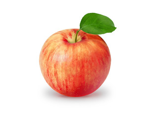 red apple isolated on white background