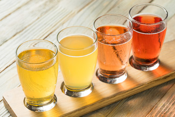 Refreshing Hard Cider Flight