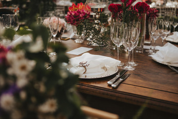 festive table setting