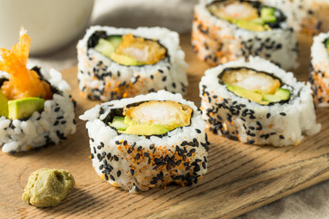 Homemade Shirmp Tempura Sushi Roll