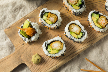 Homemade Shirmp Tempura Sushi Roll