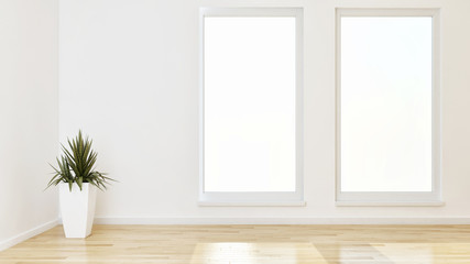 Fototapeta premium large luxury modern bright interiors room illustration 3D rendering