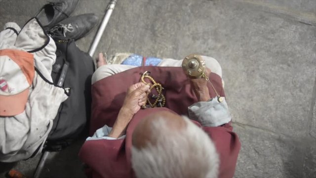 Buthanese with dharma wheel 