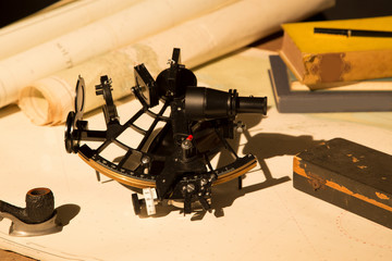 Sextant and maps