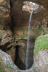 Balou Balaa waterfall (Baatara Gorge Waterfall),  Tannourine, Lebanon, Middle East