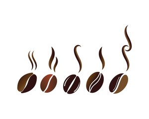 Coffee Beans Logo Template vector icon