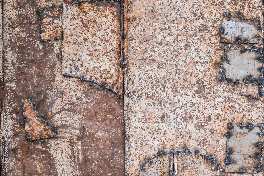Leinwandbilder rust metal texture grunge rustic background for the design backdrop in concept decorative objects