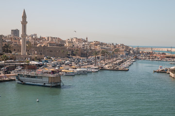 View of Sidon Coastline, Lebanon
