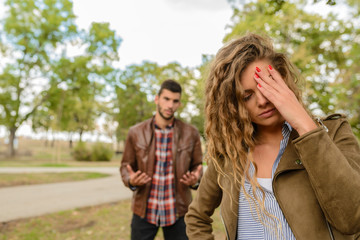 Beautiful girl feels disappointment in love