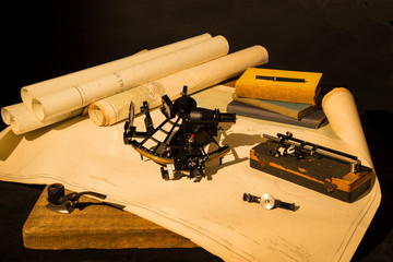 sextant and maps