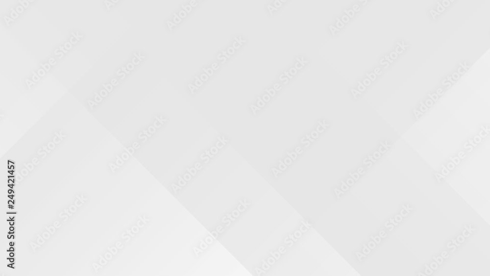 Wall mural white gradient abstract polygon pattern on gray background.