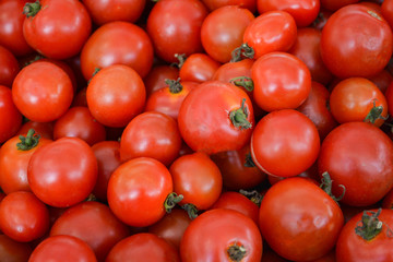 Fresh cherry tomatoes background