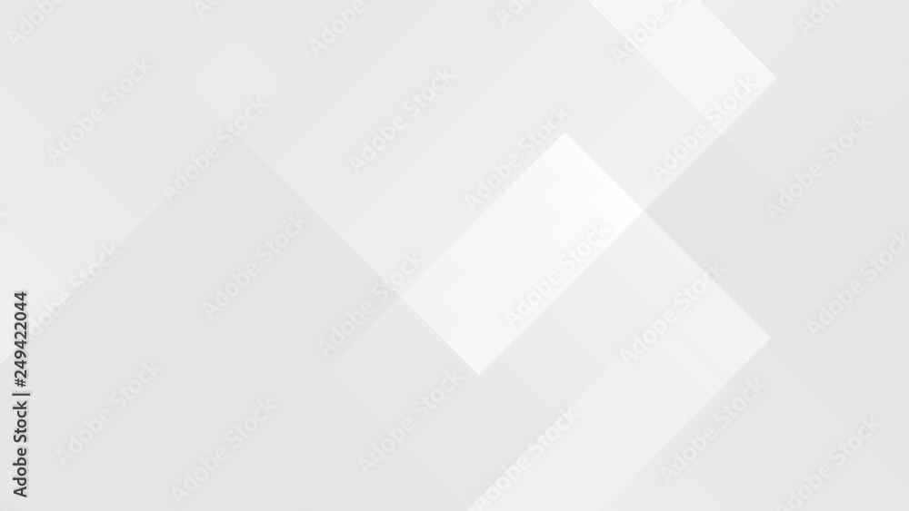 Wall mural white gradient abstract polygon pattern on gray background.