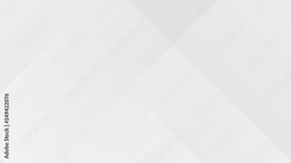 Wall mural white gradient abstract polygon pattern on gray background.