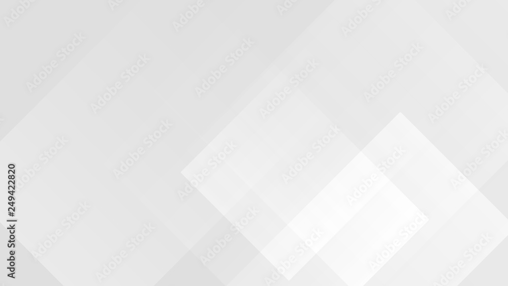 Wall mural white gradient abstract polygon pattern on gray background.