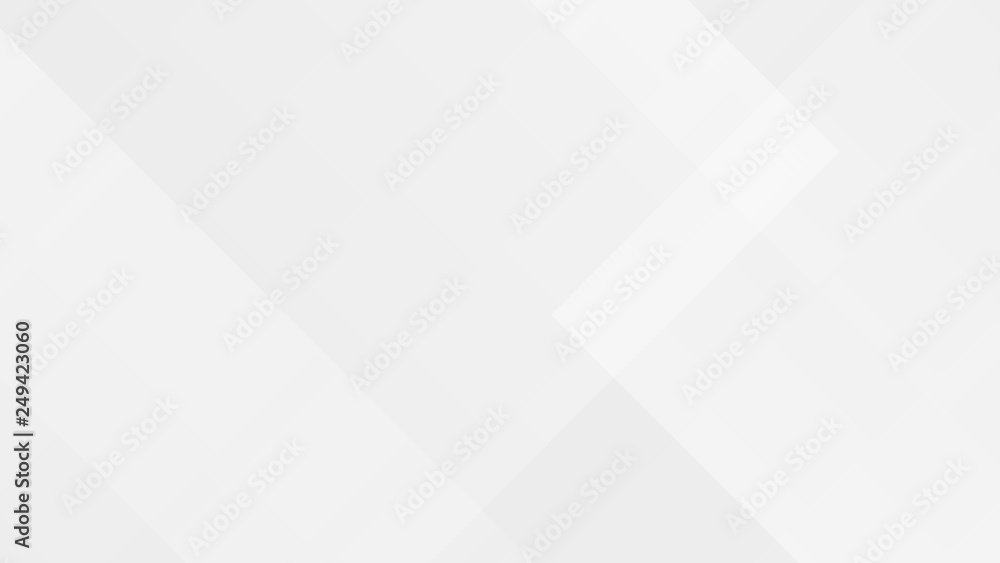 Wall mural white gradient abstract polygon pattern on gray background.