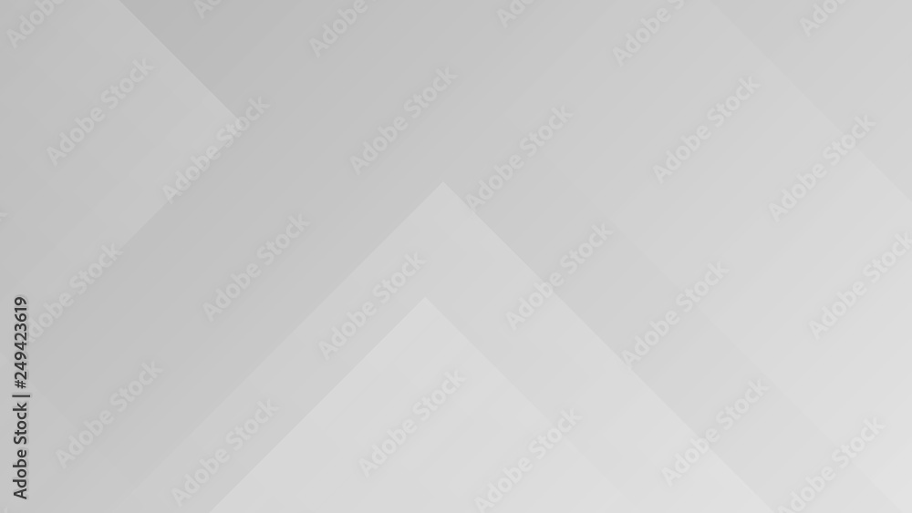 Wall mural white gradient abstract polygon pattern on gray background.