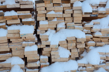 Background lumber. Boards close. Cut trees. The trees in the boards.