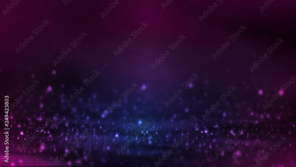 Poster 3d rendering of abstract dots waves selective focus background. for deep machine learning, crypto cu