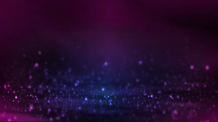 3D Rendering of Abstract dots waves selective focus background. For deep machine learning, crypto currency, hi tech product uses. Big data visualization. Copy space available