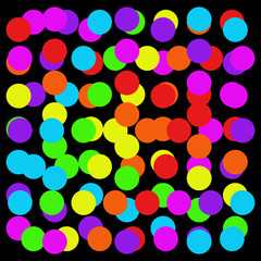 Abstract colorful circles pattern