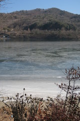 Iced Lake in the Winter