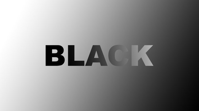 black slogan