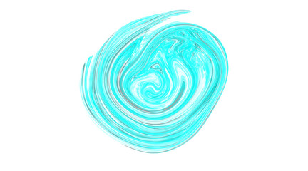 spun blue ball
