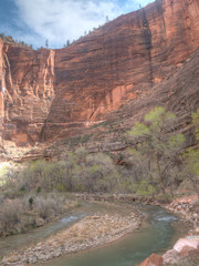 Zion Canyon and river