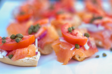 Salmon and Lox Bruschetta