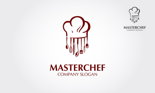 Use this logo for a chef, restaurant, catering or any food related services. Vector logo illustration. Clean and modern style on white background