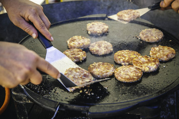 Cooking on the grill