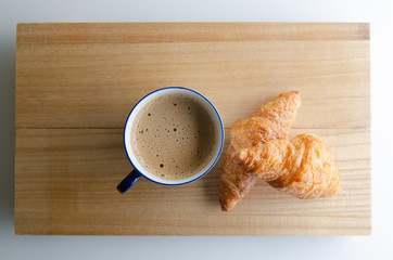 Fresh coffee and croissant in the morning - 249441079