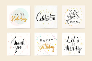 Happy Holidays greeting cards