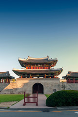 Pungnammun Gate, south gate of city wall of Jeonju remaining from Joseon Dynasty since 1768...