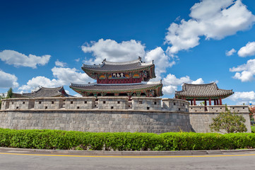Pungnammun Gate, south gate of city wall of Jeonju remaining from Joseon Dynasty since 1768...