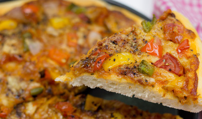 Pizza with sauce