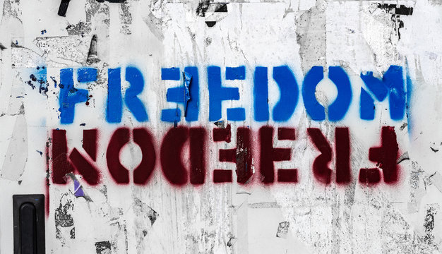 Freedom graffito