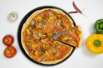 pizza with sauce