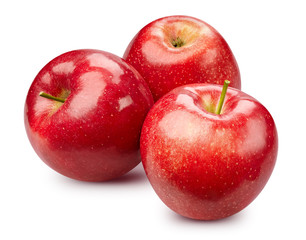 Red apple isolated on white