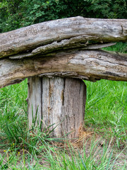Detail from wooden fence