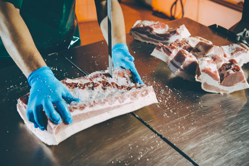meat cutting factory