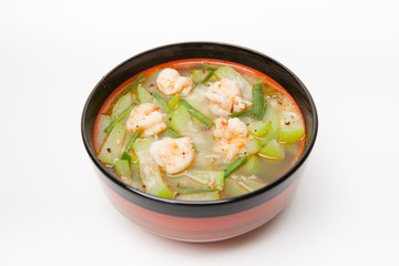 Vegetable shrimp soup