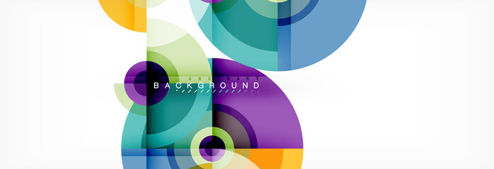 Fototapeta premium Modern circle background